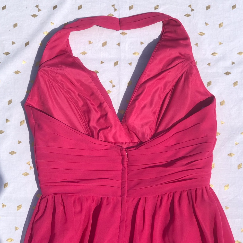 Pink Empire Waist Halter Formal Dress Sz 4 - Picture 4 of 13